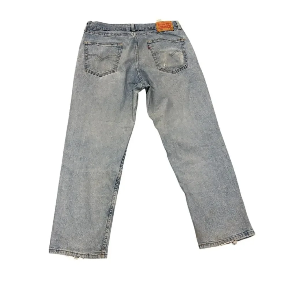 Vintage Levi’s 501 Light Wash Button Fly Jeans W36 L29 Straight Leg